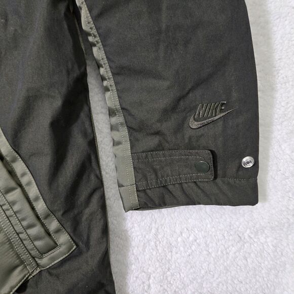 $600 Nike Therma-Fit Parka Coat Green Jacket DD6775-355 Reversible Mens Large - Picture 5 of 12